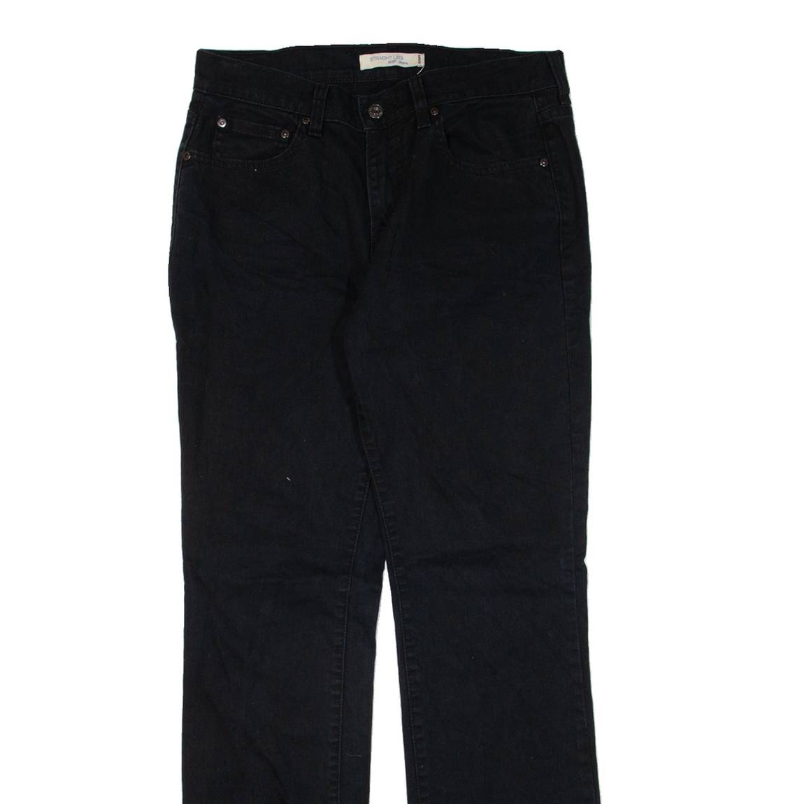 LEVI'S 505 Womens Jeans Black Regular Straight W30 L31