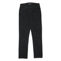 LEVI'S Womens Jeans Black Slim Skinny Denim W26 L28 Classic Zip Pocket