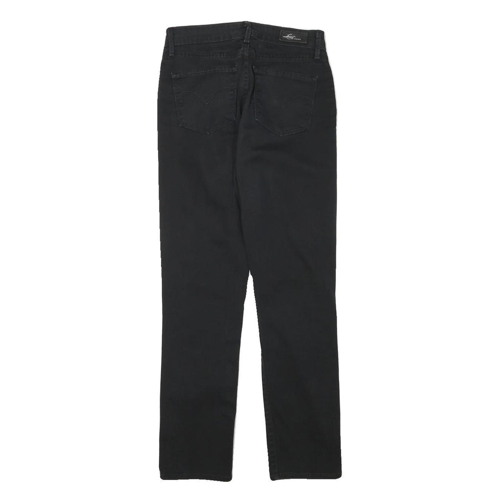 LEVI'S Womens Jeans Black Slim Skinny Denim W26 L28 Classic Zip Pocket