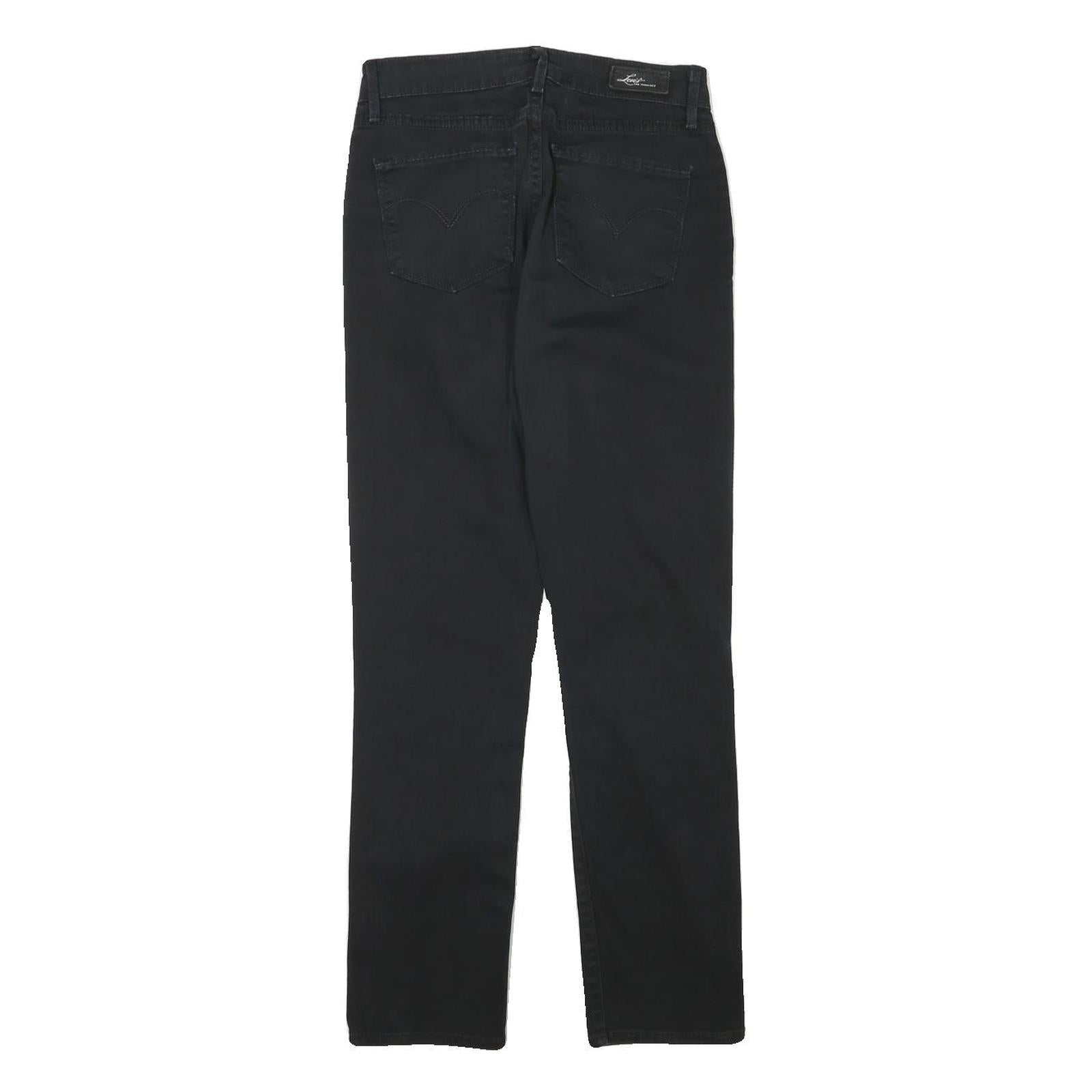 LEVI'S Womens Jeans Black Slim Skinny Denim W26 L28 Classic Zip Pocket