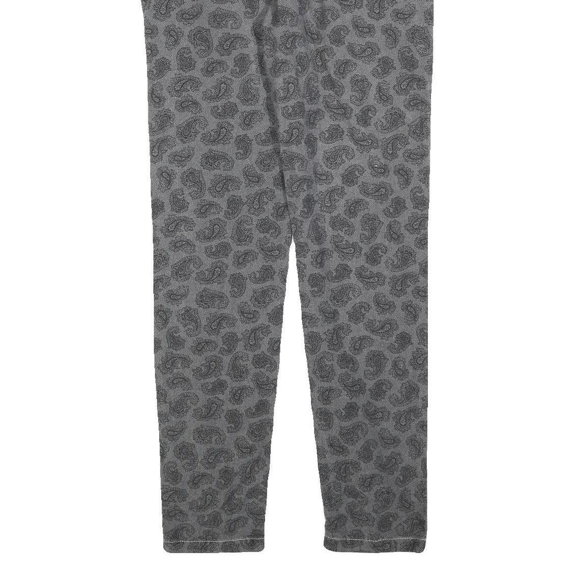 BERNA Womens Cotton Blend Grey Slim Slim Trousers W30 L30 Stylish Casual