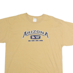 GILDAN Mens Beige Arizona Cotton T-Shirt XL Short Sleeve Crew Neck Printed