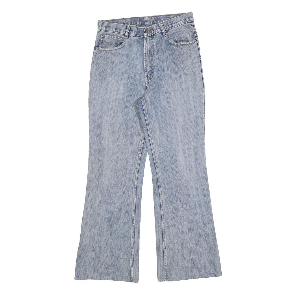 NAILS Womens Jeans Blue Relaxed Flared Denim Light W30 L30 Stylish Casual