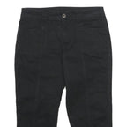 STYLE & CO Womens Black Casual Shorts UK 8 W30 Cotton Blend Lace-Up Hem