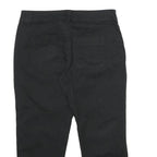 STYLE & CO Womens Black Casual Shorts UK 8 W30 Cotton Blend Lace-Up Hem