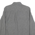 TIMBERLAND Mens Grey Pattern Cotton Shirt M Long Sleeve Button Collar Casual