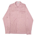 KINGS CLUB Mens Plain Shirt Pink Long Sleeve L