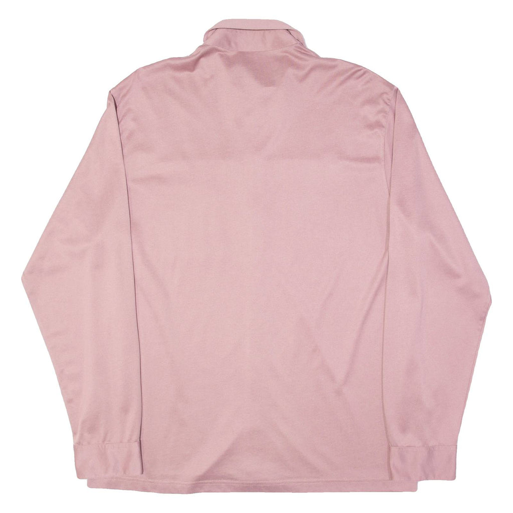 KINGS CLUB Mens Plain Shirt Pink Long Sleeve L