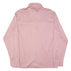KINGS CLUB Mens Plain Shirt Pink Long Sleeve L