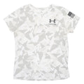 UNDER ARMOUR Mens White & Grey Freedom Graphic T-Shirt M Short Sleeve Crew Neck