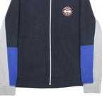 NAUTICA Mens Navy & Grey Blue Zip Jacket S Polyester Casual Outerwear