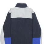 NAUTICA Mens Navy & Grey Blue Zip Jacket S Polyester Casual Outerwear