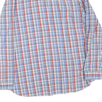 TOMMY HILFIGER Mens Blue & Red Check Shirt L Cotton Blend Classic Fit Casual