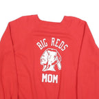 SOFFE SWEATS Womens Red Cotton Blend Crew Neck XL Reversible Sweatshirt Big Reds