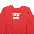 SOFFE SWEATS Womens Red Cotton Blend Crew Neck XL Reversible Sweatshirt Big Reds