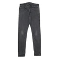 LEVI'S 512 Mens Jeans Black Slim Skinny Denim Medium W33 L34 Zip Closure