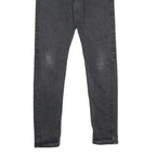 LEVI'S 512 Mens Jeans Black Slim Skinny Denim Medium W33 L34 Zip Closure