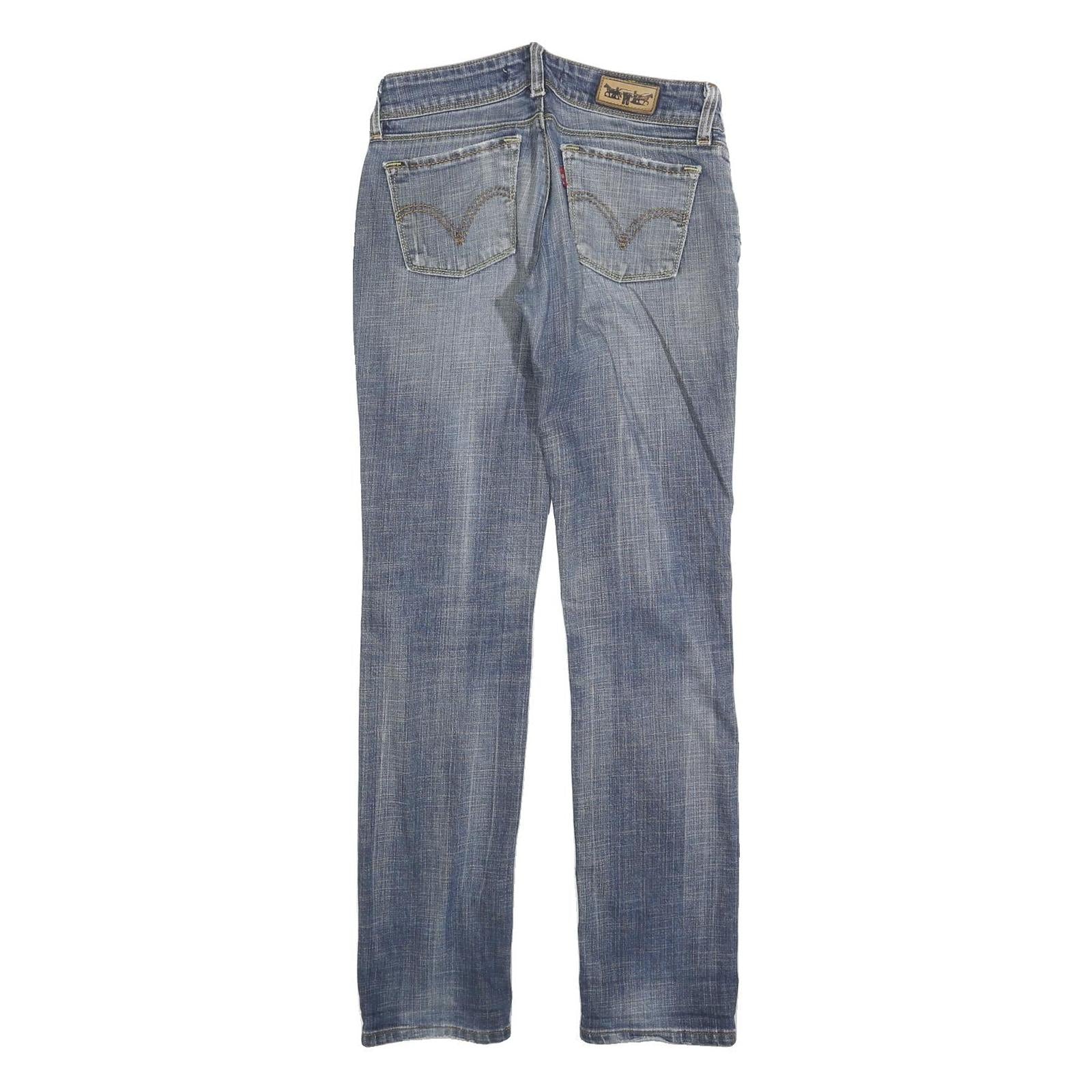 LEVI'S 571 Womens Jeans Blue Slim Straight Denim Medium W28 L32 Stylish