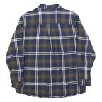 ANCHORAGE Mens Blue & Brown Check Shirt XL Casual Classic Cotton Patterned