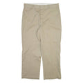 DICKIES Mens Trousers Beige Regular Straight W36 L28