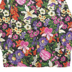 NYGARD Womens Black Floral Printed Shirt Long Sleeve Collared L Stylish