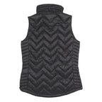CALVIN KLEIN Womens Black Nylon Quilted Sleeveless Jacket S Zip Closure