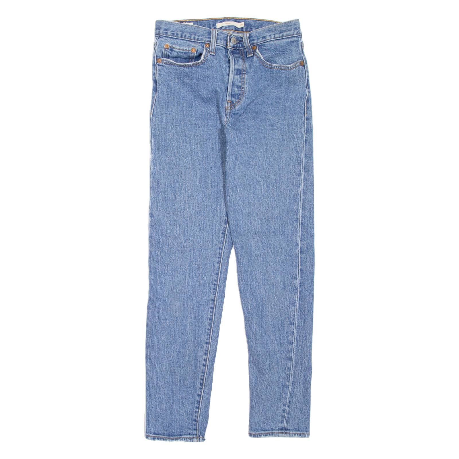LEVI'S Wedgie BIG E Womens Jeans Blue Slim Skinny W24 L27
