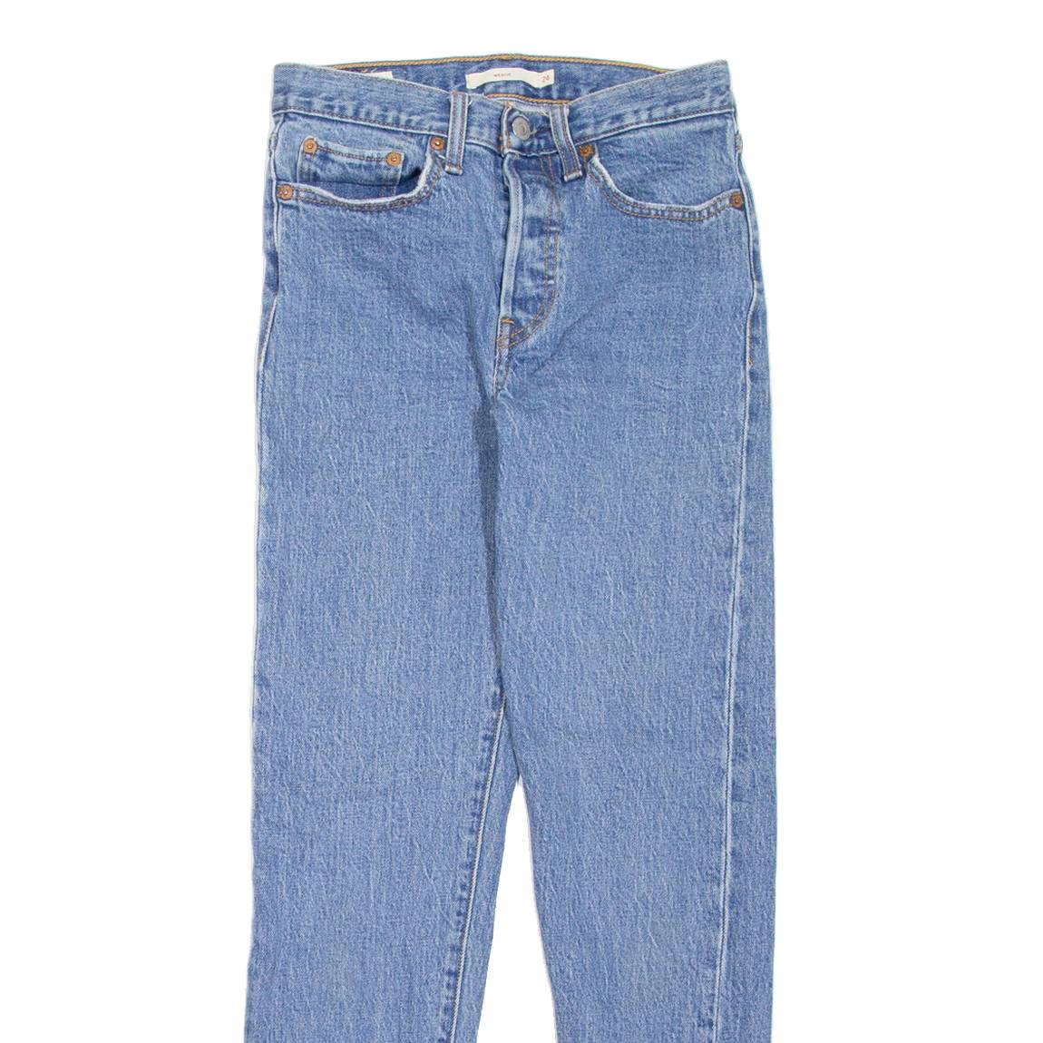 LEVI'S Wedgie BIG E Womens Jeans Blue Slim Skinny W24 L27