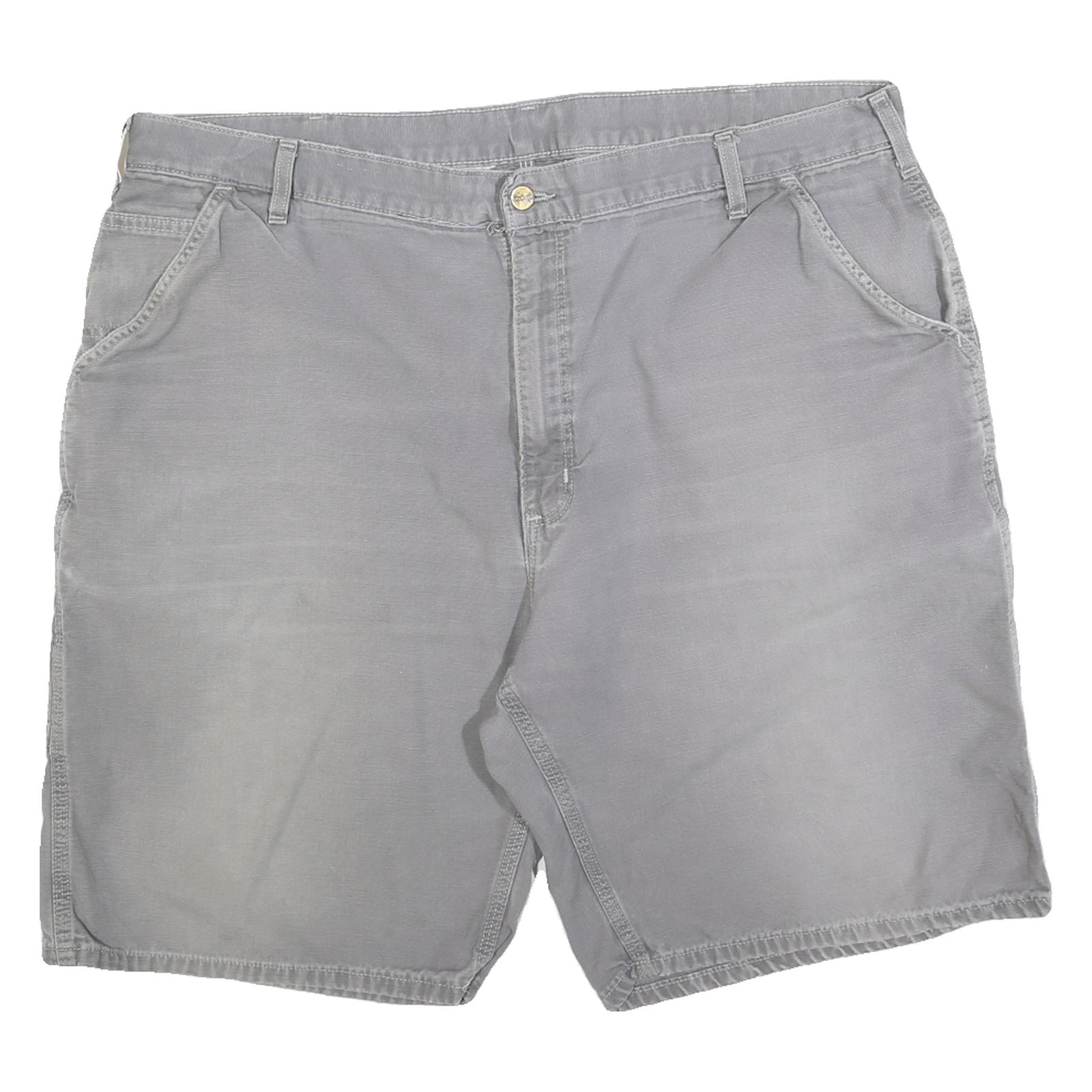 CARHARTT Mens Shorts Grey Casual Cargo Plain 2XL W42 Workwear Cotton Blend