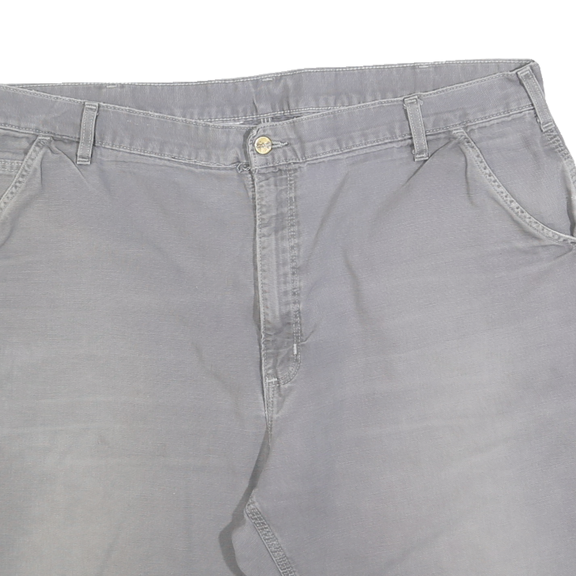 CARHARTT Mens Shorts Grey Casual Cargo Plain 2XL W42 Workwear Cotton Blend