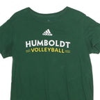 ADIDAS Womens Green Humboldt Volleyball T-Shirt L Short Sleeve Crew Neck Cotton