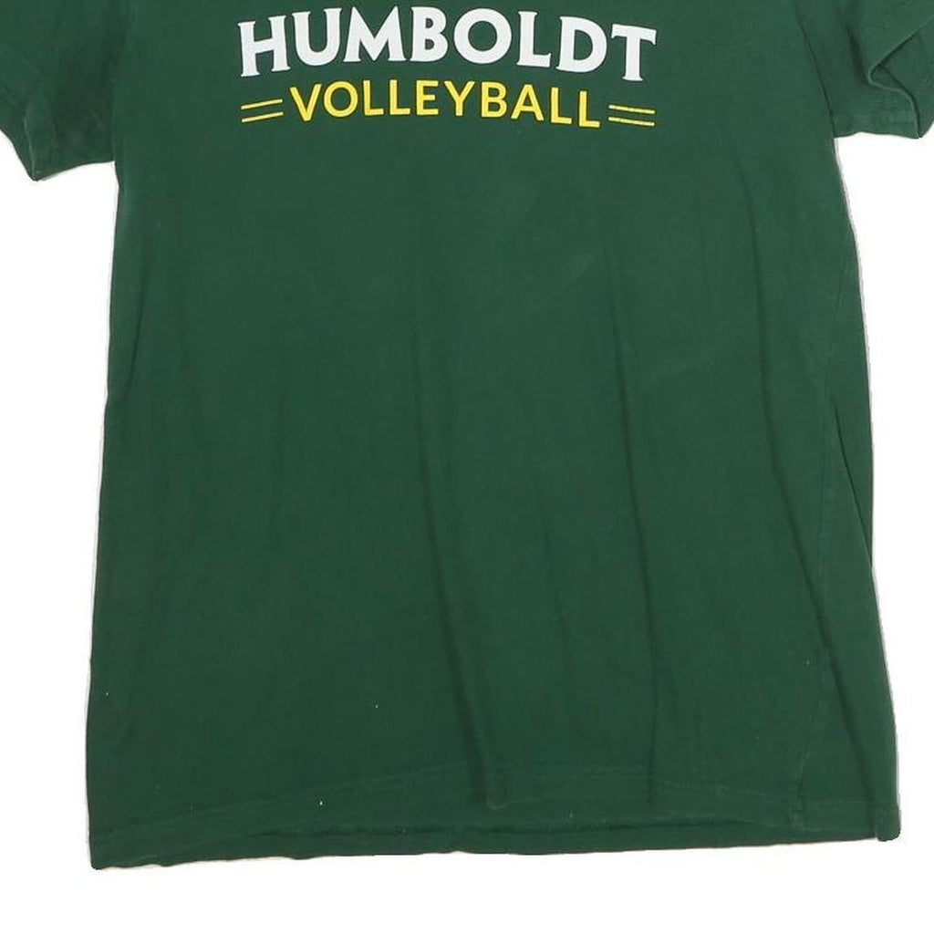 ADIDAS Womens Green Humboldt Volleyball T-Shirt L Short Sleeve Crew Neck Cotton