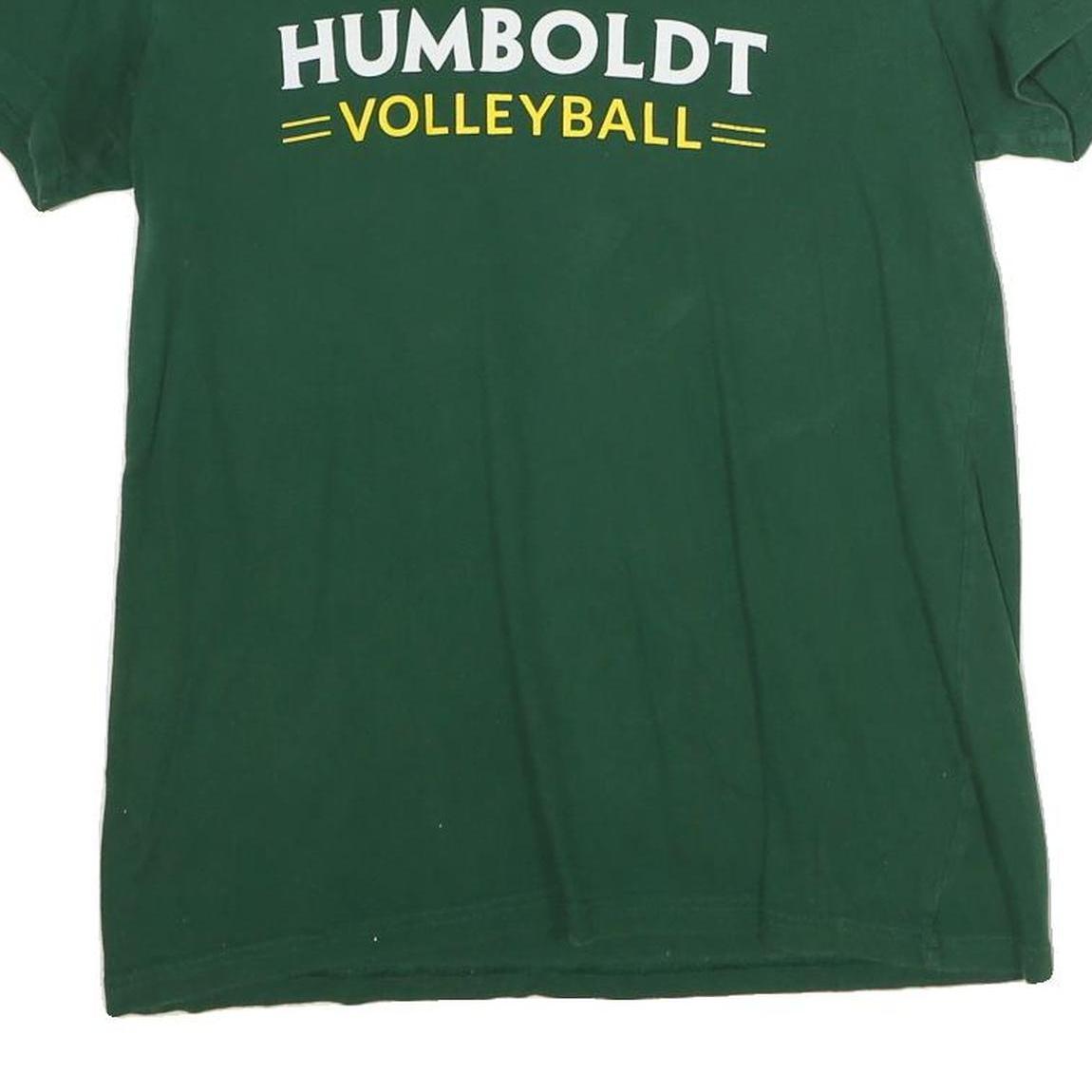 ADIDAS Womens Green Humboldt Volleyball T-Shirt L Short Sleeve Crew Neck Cotton