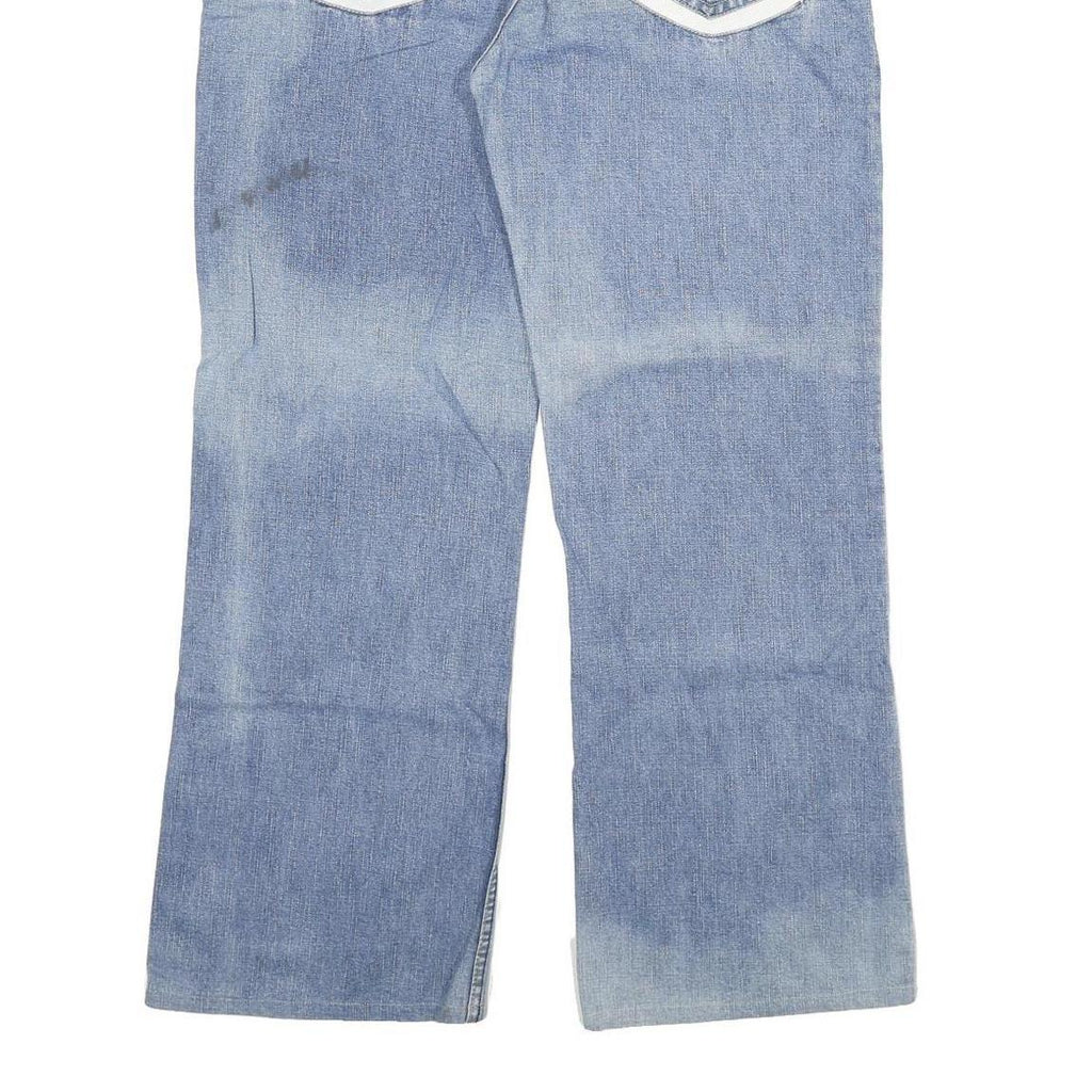 TNG Mens Blue Regular Fit Straight Denim Jeans W38 L30 Classic Cotton Blend Zip