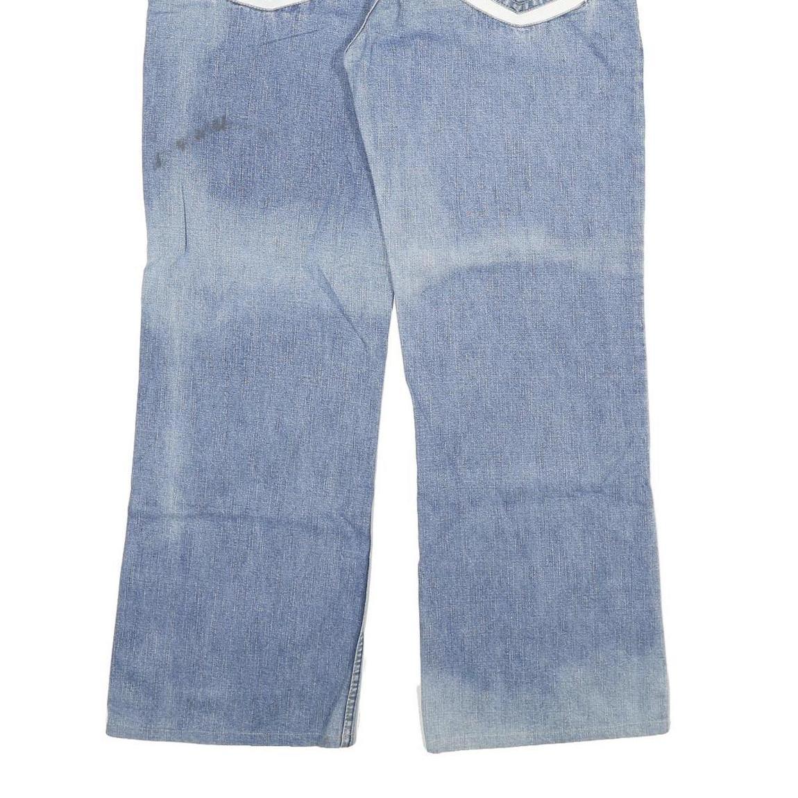 TNG Mens Blue Regular Fit Straight Denim Jeans W38 L30 Classic Cotton Blend Zip