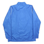 NIKE Mens Blue Jacket L Polyester Blend Plain Zip Lightweight Sportswear