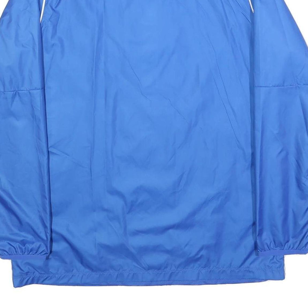 NIKE Mens Blue Jacket L Polyester Blend Plain Zip Lightweight Sportswear