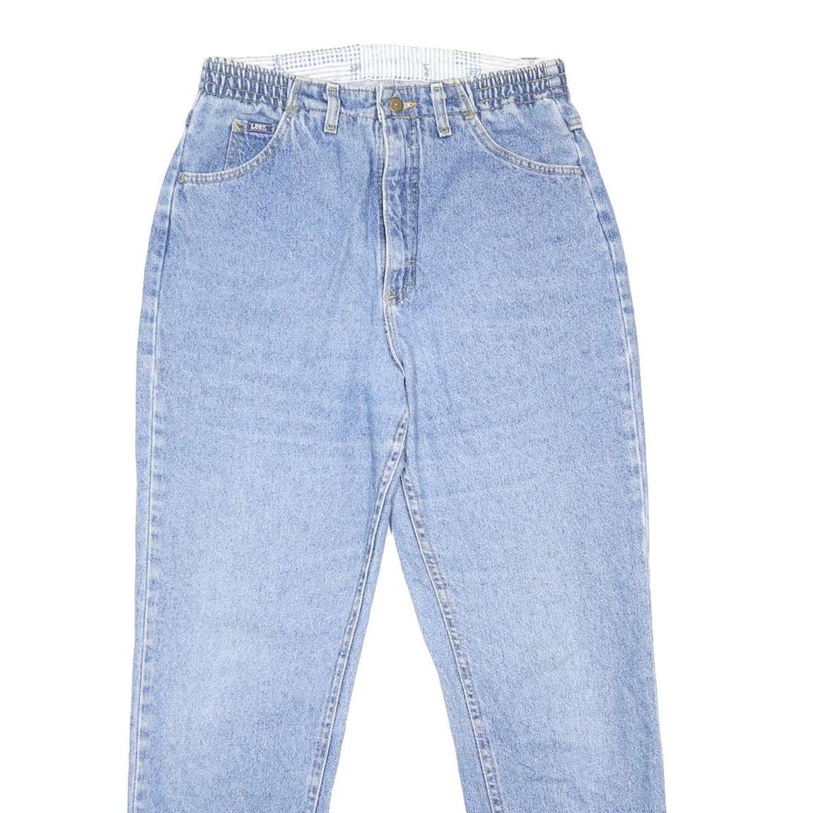 LEE Womens Slim Blue Denim Jeans W30 L30 Relaxed Fit Classic Cotton Blend Zip
