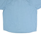 WRANGLER Mens Blue Casual Shirt XL Cotton Blend Button Front Short Sleeve