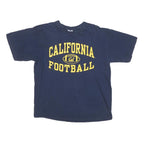 GILDAN Mens Navy Blue California Football Graphic T-Shirt L Short Sleeve Crew