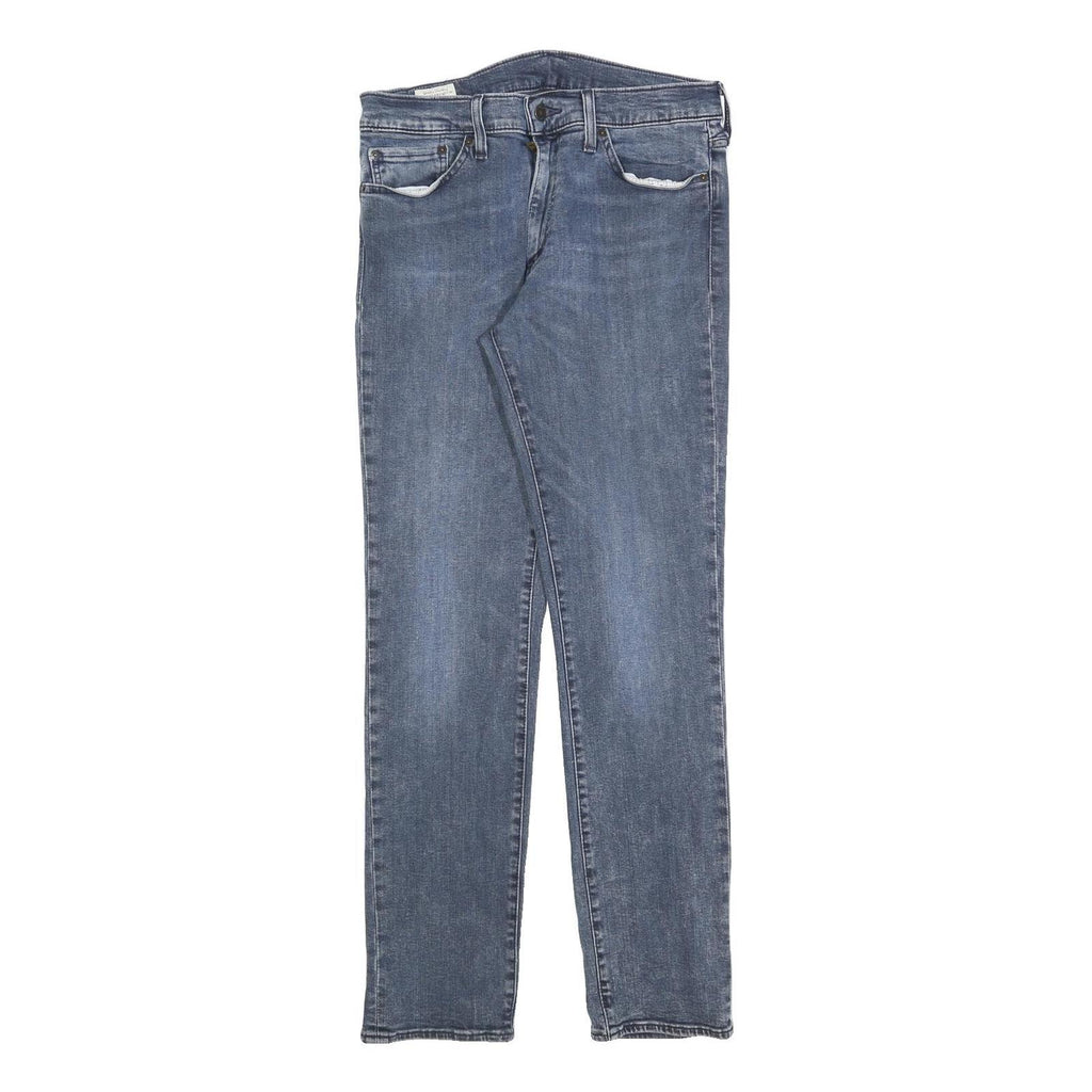 LEVI'S 511 BIG E Mens Slim Jeans Blue Denim W33 L32 Classic Cotton Blend Zip