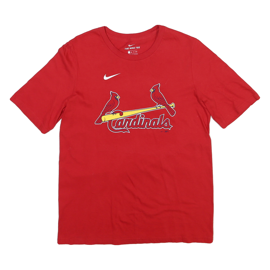 NIKE Womens Red Cardinals Baseball T-Shirt XL Short Sleeve Crew Neck Arena