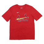 NIKE Womens Red Cardinals Baseball T-Shirt XL Short Sleeve Crew Neck Arena