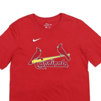 NIKE Womens Red Cardinals Baseball T-Shirt XL Short Sleeve Crew Neck Arena