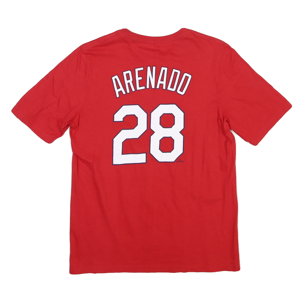 NIKE Womens Red Cardinals Baseball T-Shirt XL Short Sleeve Crew Neck Arena