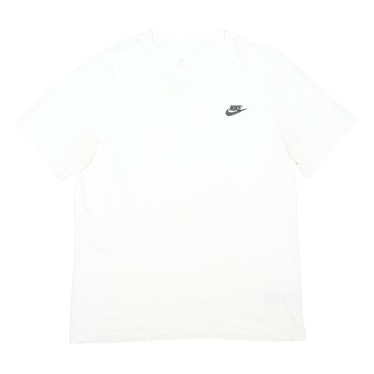 NIKE Mens White Classic T-Shirt M Short Sleeve Crew Neck Cotton Blend Jersey