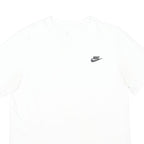 NIKE Mens White Classic T-Shirt M Short Sleeve Crew Neck Cotton Blend Jersey