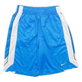 NIKE Mens Shorts Blue & White Sports Casual S W26 Lightweight Mesh