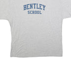 CHAMPION Mens Grey Bentley School Graphic T-Shirt XL Short Sleeve Crew Neck