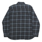 CARHARTT Mens Blue Grey Check Shirt L Button-Down Collar Long Sleeve Casual